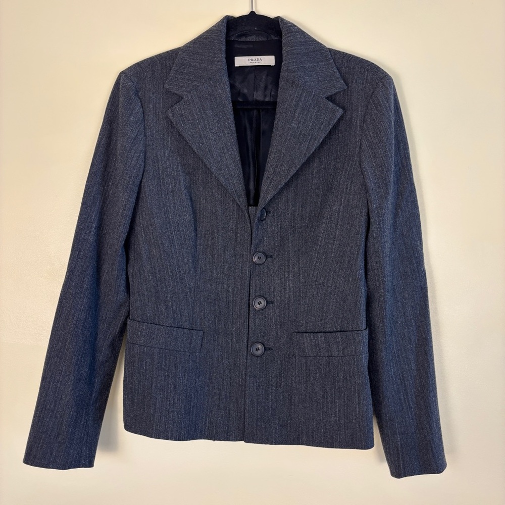 Prada Charcoal Wool Jacket